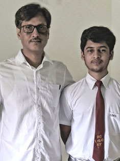 St. Mark's School, Meera Bagh - The new student council sworn in - Anagh Aditya - V. Head Boy : Click to Enlarge