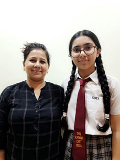 St. Mark's School, Meera Bagh - The new student council sworn in - Anusha Malik - Patel : Click to Enlarge