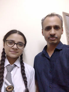 St. Mark's School, Meera Bagh - Newly elected members of the Editorial Board of school newsletter takes charge - Ishita Goel - Co : Click to Enlarge