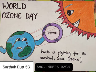 St. Mark's School, Meera Bagh - World Ozone Day observed : Click to Enlarge