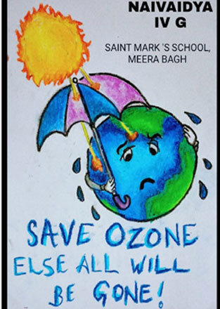 St. Mark's School, Meera Bagh - World Ozone Day observed : Click to Enlarge
