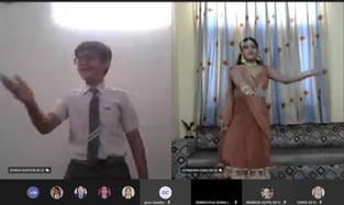 St. Mark's School, Meera Bagh - Students of Class 8 participate in Sufi Geet Abhinay Competition : Click to Enlarge