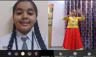 St. Mark's School, Meera Bagh - Students of Class 8 participate in Sufi Geet Abhinay Competition : Click to Enlarge