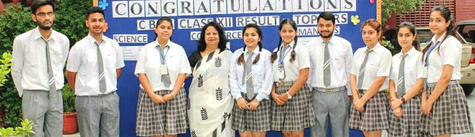 St. Mark's Sr. Sec. Public School, Janak Puri - Class XII toppers of all the three streams - Click to Enlarge