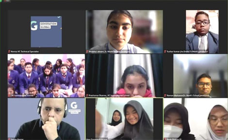 St. Mark's School, Janak Puri - Generation Global Video Conference : Click to Enlarge