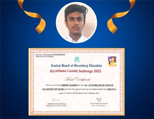 St. Marks Sr. Sec. Public School, Janakpuri - Aryabhata Ganit Challenge (AGC) : Click to Enlarge