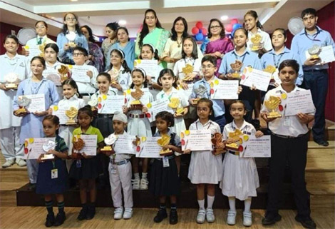 St. Marks Sr. Sec. Public School, Janakpuri - Adya Pandey of Class 2-A won the First Prize in an Online Interschool Competition : Click to Enlarge
