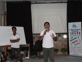 SMS, Janakpuri - A programme on school safety - I am Safe : Click to Enlarge