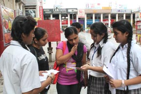 SMS Sr. School, Janakpuri - Anti Obesity Awareness Programme - An ISA Activity : Click to Enlarge