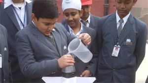 St. Mark's School, Janakpuri - Astronomy Space Club – Hydro Rockets launched : Click to Enlarge