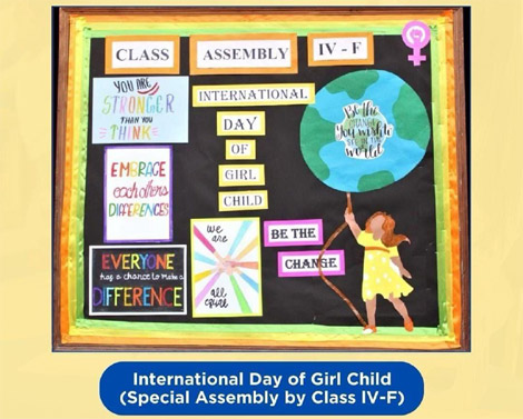 St. Mark's, Janakpuri - International Day of Girl Child : Click to Enlarge
