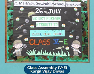 St. Mark's, Janakpuri - Kargil Vijay Diwas : Click to Enlarge