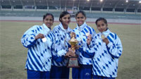 Handball Tournament at National level - SMS, Janakpuri Girls won Gold Medal : Click to Enlarge