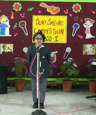 St. Mark's School, Janak Puri - Solo Singing Competition for Class I : Click to Enlarge
