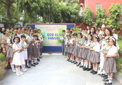 St. Mark's School, Janak Puri - Vasudha the Eco Club of our school organized a Tree-Plantation Drive on World Nature Conservation Day : Click to Enlarge
