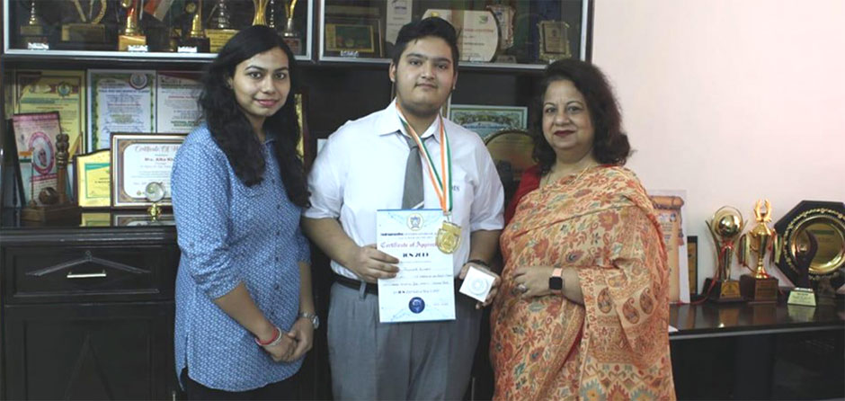 St. Mark's School, Janak Puri - Priyansh Kumar of XI-D participated in the Gaming Competition and bagged the First Position in ION : Click to Enlarge