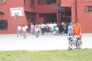 St. Mark's School, Janak Puri - Fire Drill was conducted : Click to Enlarge