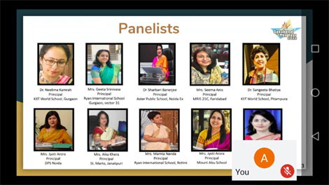 St. Mark's School, Janak Puri - Our Principal Mrs. Alka Kher was one of the panelists at Re-imagining Education: The Role of Educators and Media - a video conference organised by MV Speaker of the Year 2020 : Click to Enlarge