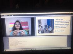 St. Mark's School, Janak Puri - Teachers from the Primary Department attended a Webinar on Building a Holistic Activity Based Learning Environment for Early Years : Click to Enlarge