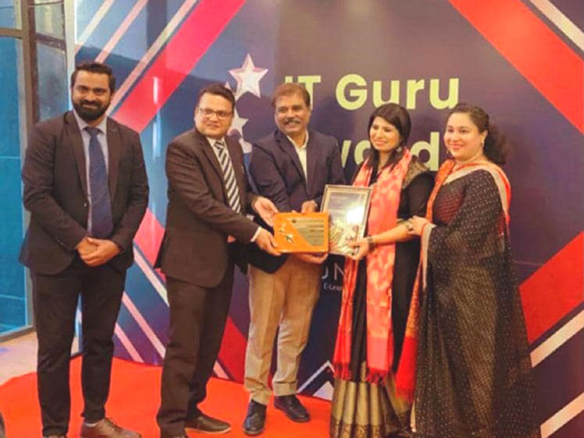 St. Mark's School, Janak Puri - Our Computer Teacher - Ms. Neetu Chawla has been awarded with the INDIA's first IT Guru Award 2020 : Click to Enlarge