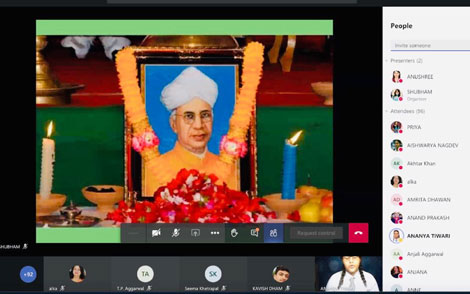 St. Mark's School, Janak Puri - Teachers Day was celebrated virtually : Click to Enlarge