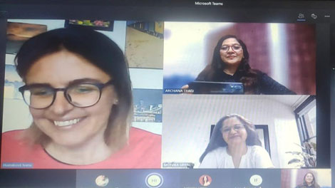 St. Mark's School, Janak Puri - An Online Interaction between students of our school and The Stredni Zdravotnicka Skola Pardubice, Czech Republic as part of the exchange programme : Click to Enlarge