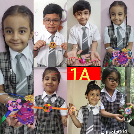 St. Mark's School, Janak Puri - Students of Primary Section celebrated Raksha Bandhan by participating in various creative activities : Click to Enlarge