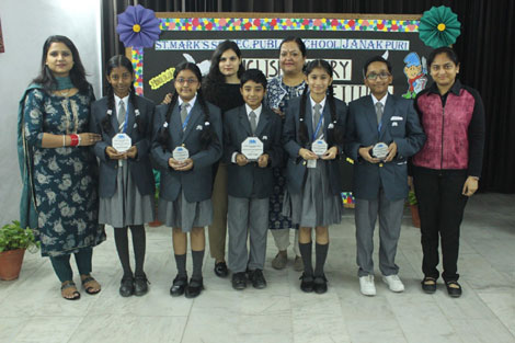 St. Marks Sr. Sec. Public School, Janakpuri - An Inter-Section English Poetry Recitation Competition was organized for Classes 6 to 8 : Click to Enlarge