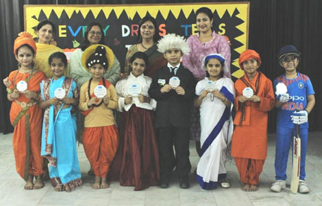 St. Marks Sr. Sec. Public School, Janakpuri - St. Mark's Sr. Sec. Public School, Janakpuri - An Inter-Section Competition Every Dress Tells a Tale was organised for the students of Class 3 : Click to Enlarge
