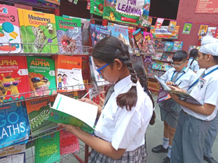 St. Mark's Sr. Sec. Public School, Janak Puri - A Book fair was held from 24th to 29th April 2023, showcasing diverse selection of books from several categories to motivate the young readers - Click to Enlarge