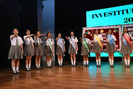SMS, Girls School - Investiture Ceremony for the session 2024-25 : Click to Enlarge