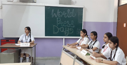 St.Marks World School Meera Bagh - World Press Day Celebrations : Click to Enlarge