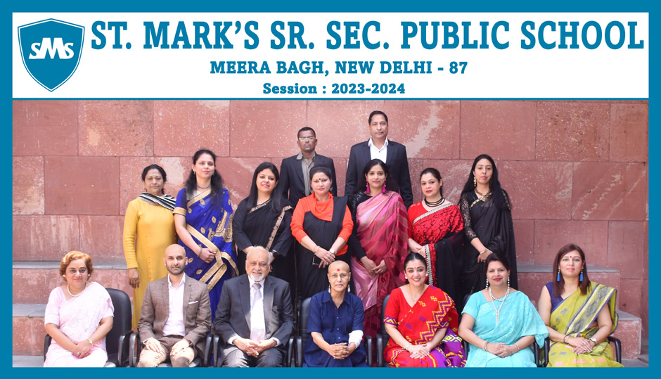 Office Staff Members : St. Mark's Sr. Sec. Public School, Meera Bagh, Delhi