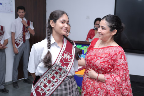 St. Mark’s Meera Bagh - Investiture Ceremony - Principal Madam and Sports Captain (Girls) : Click to Enlarge