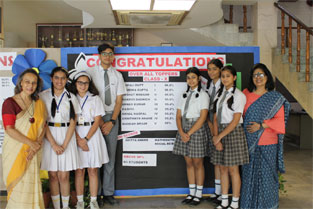 St. Mark's Sr. Sec. School, Meera Bagh - Class X Toppers (2018-2019) - First Five toppers : Click to Enlarge