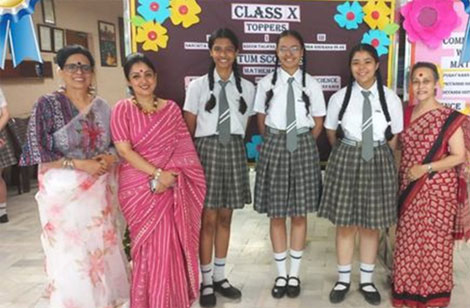 St. Mark's Sr. Sec. School, Meera Bagh - Toppers of Class X (2021-22) : Click to Enlarge