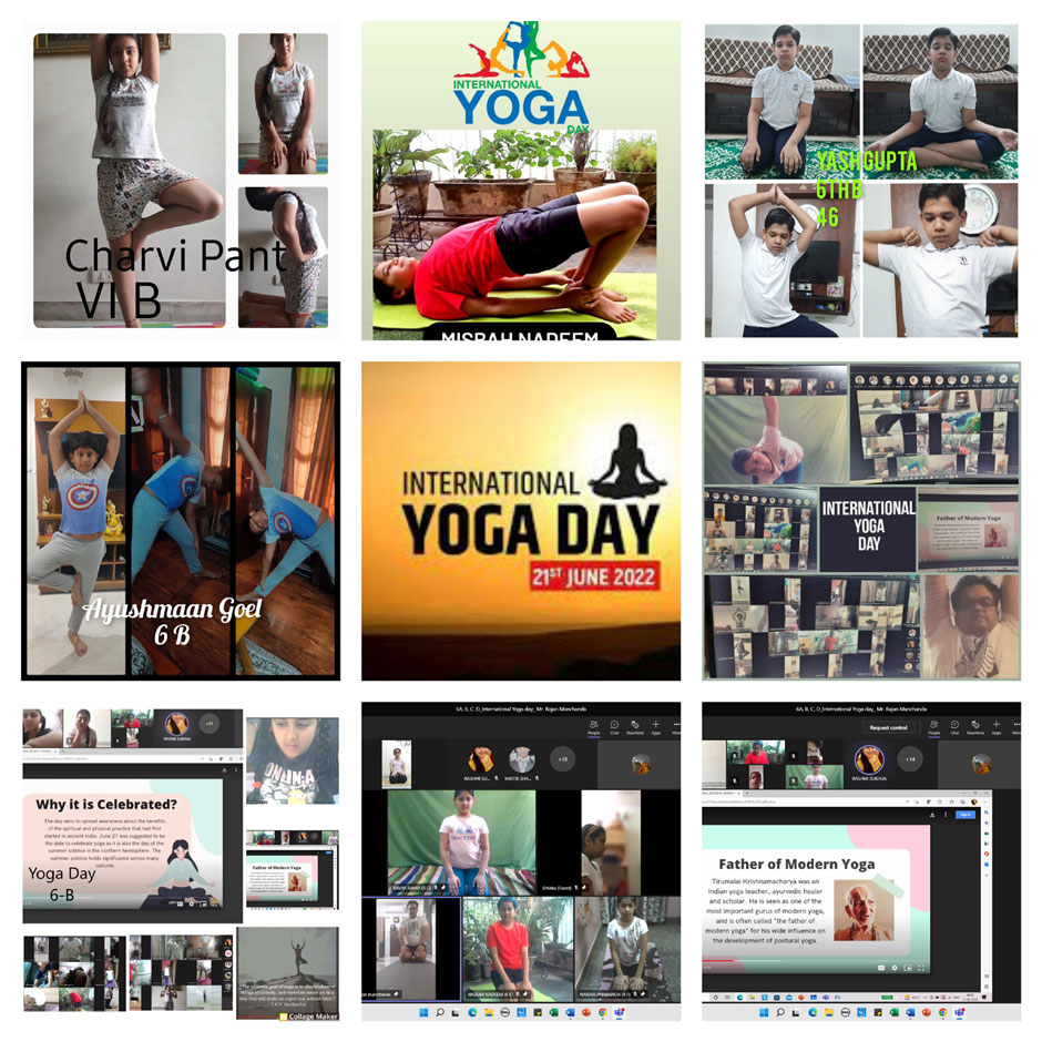 SMS, Meera Bagh - International Yoga Day : Class 6 : Click to Enlarge