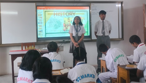 St Marks Sr Sec Public School Meera Bagh - Students of grade X celebrated World Heritage Day on 18 April 2024 : Click to Enlarge