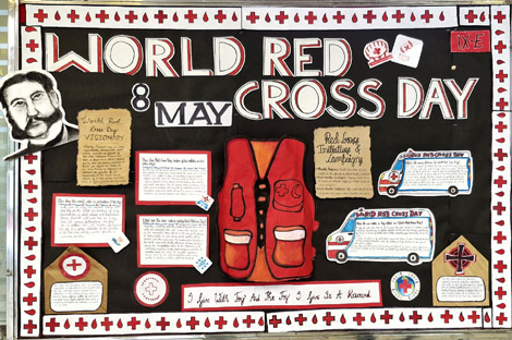 St Marks Sr Sec Public School Meera Bagh - The students of 9E celebrated World Red Cross Day on 8 May 2024 : Click to Enlarge