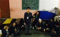 St. Mark's School, Meera Bagh - Circle Time session for Classes I and II with theme as HONESTY : Click to Enlarge