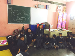 St. Mark's School, Meera Bagh - Circle Time Activity for Classes I and II : Click to Enlarge