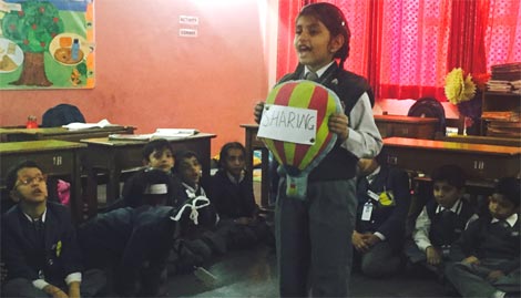 St. Mark's School, Meera Bagh - Circle Time session on Sharing : Click to Enlarge