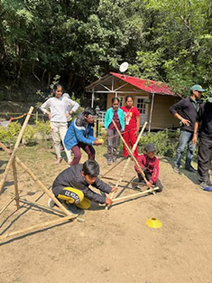 St Marks Sr Sec Public School Meera Bagh - A group of 48 students accompanied by 5 teachers went for an adventure camp from 12 to 15 May 2024 to Aamod, Shoghinear Shimla : Click to Enlarge