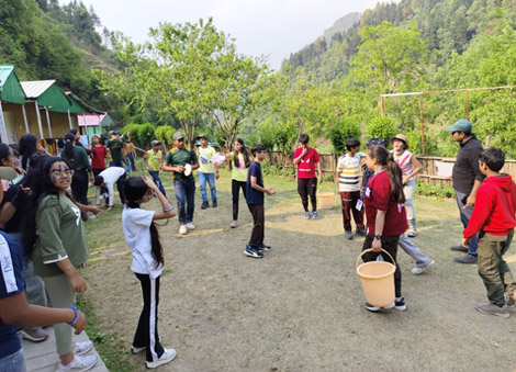 St Marks Sr Sec Public School Meera Bagh - A group of students from Class 7 along with the teacher in charges went for the Rocksport Mussoorie Adventure Camp : Click to Enlarge