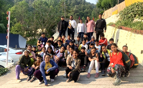 St Marks Sr Sec Public School Meera Bagh - A group of students from Class 7 along with the teacher in charges went for the Rocksport Mussoorie Adventure Camp : Click to Enlarge