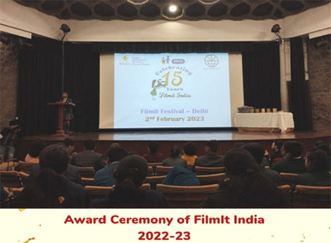 St. Mark's Sr. Sec. Public School School, Meera Bagh - Awards at Filmit India 2022-23: Our films Sujanpur Tihra wins Best Cinematography and Dastaan-A-Mahabharata wins the Best Script award at Filmit India 2022-23 Award Ceremony : Click to Enlarge