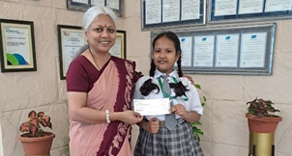 St. Mark's Sr. Sec. Public School School, Meera Bagh - International Level in the Hindi Olympiad conducted by the Silverzone Olympiad : Click to Enlarge