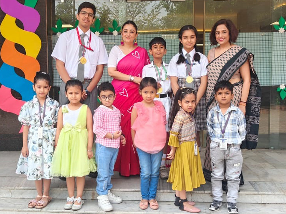 St. Mark's Sr. Sec. Public School School, Meera Bagh - Student shine at NOF, the National Olympiad Foundation 2023-24 : Click to Enlarge