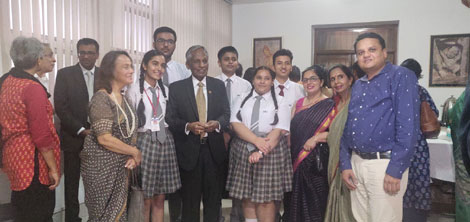 St. Mark's School, Meera Bagh invited for a get together at the High Commission of Sri Lanka : Click to Enlarge