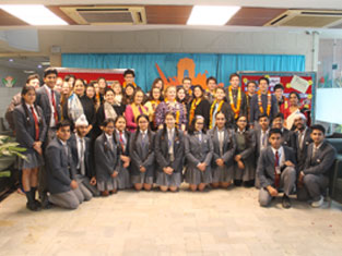 Delegation from France visits St. Mark's School, Meera Bagh : Click to Enlarge